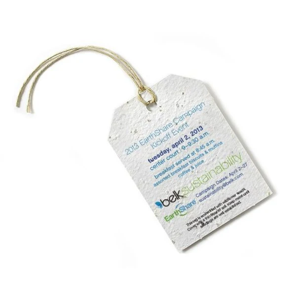 Seed Paper Product Tag, Circle 1