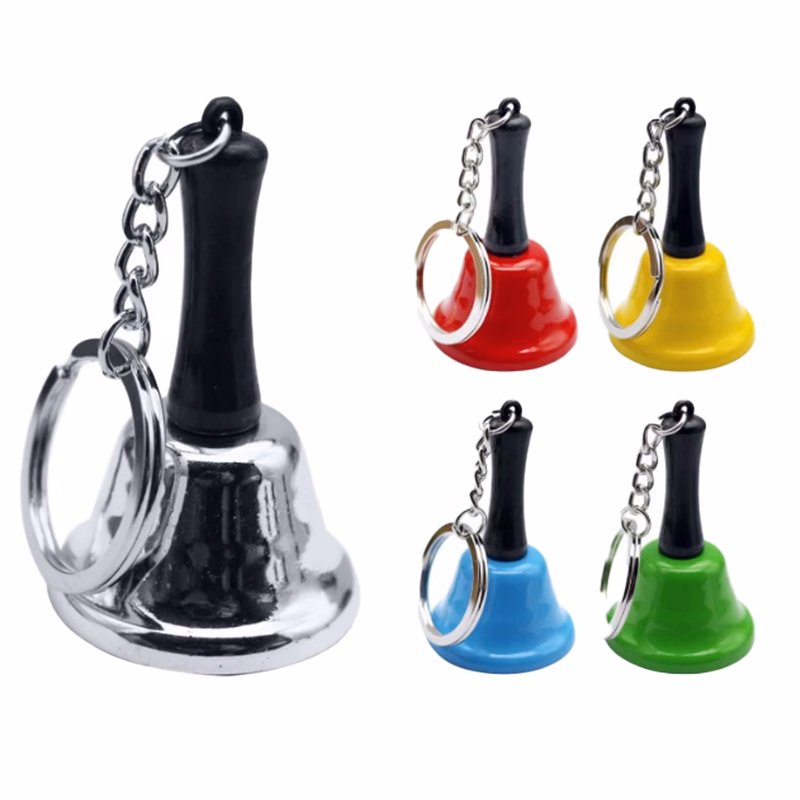 Christmas Hand-Crank Bell Keychain