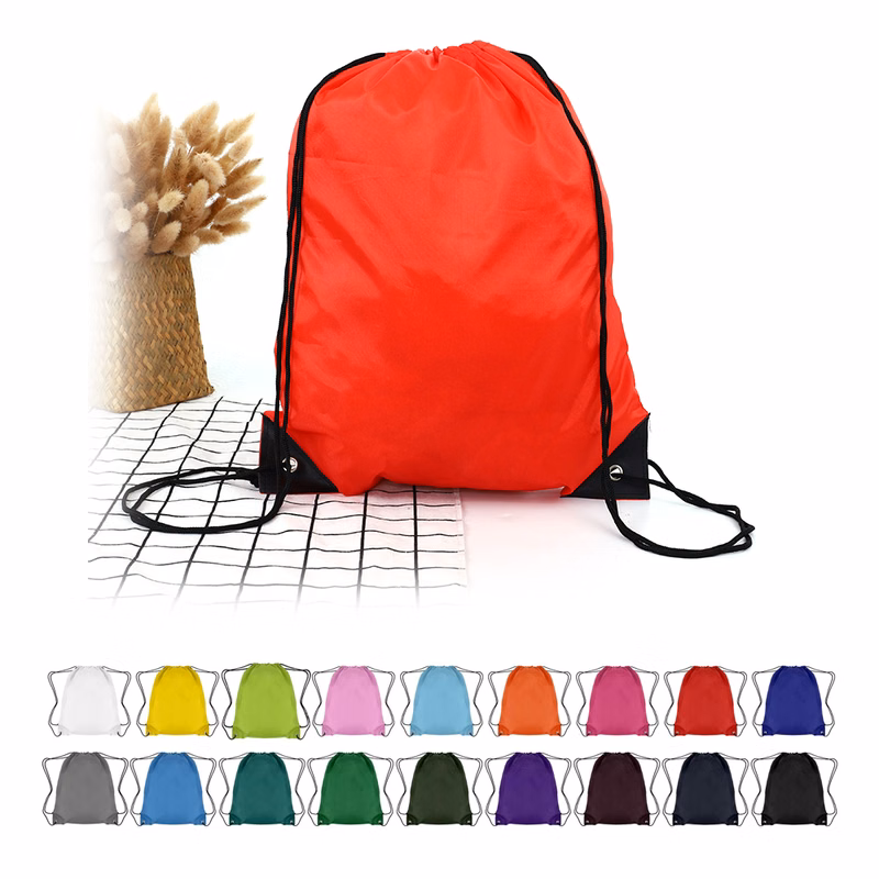 210D Polyester Drawstring Backpack (14"L x 18" H)