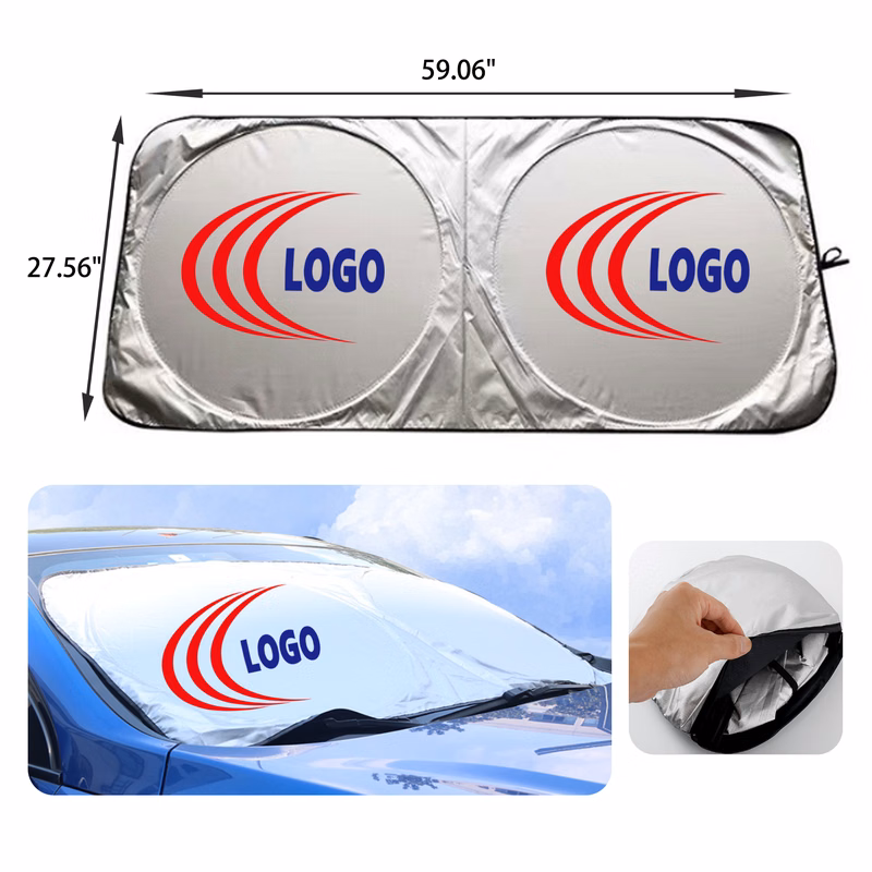 MOQ 30 PCS Convenient Foldable Car Sun Shade