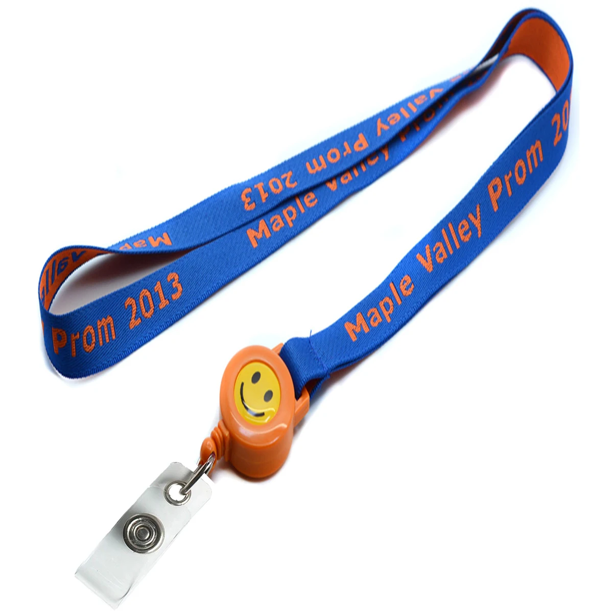 5/8 inch Woven Lanyards w/ Retractable Reel Combo 1