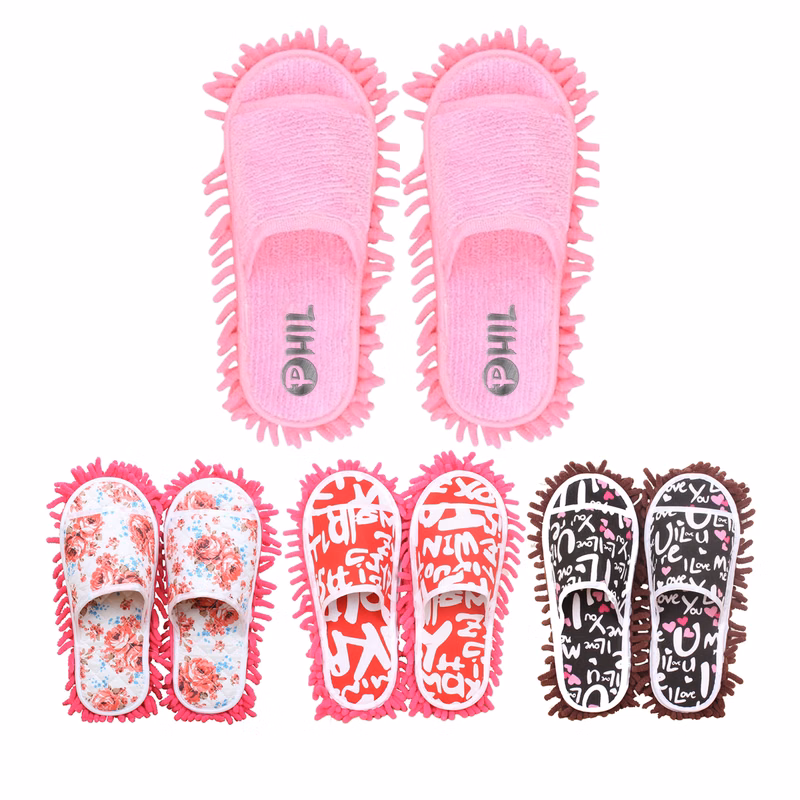 Removable, washable and mopping slippers