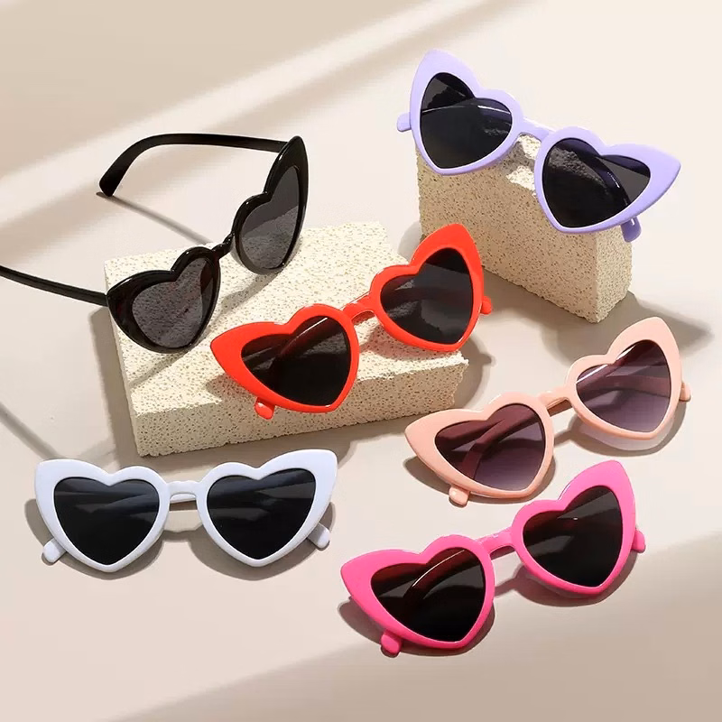 Love Heart-Shaped Ultra-thin Sunglasses with UV Protection