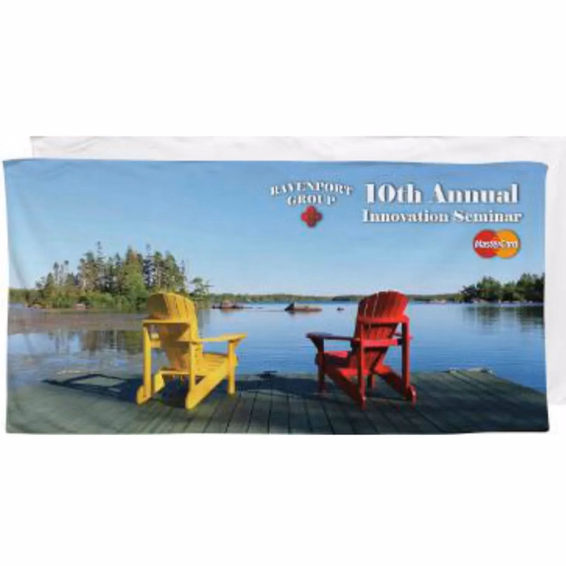 Sublimated Stock Design By The Lake Beach Towel