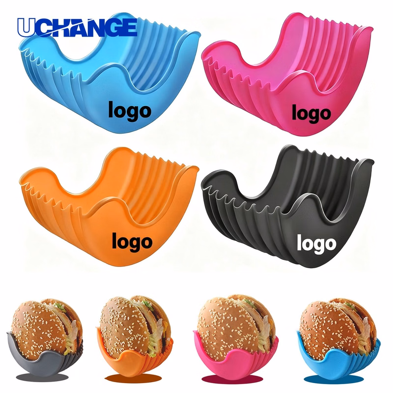 Colorful Silicone Hamburger Box Container