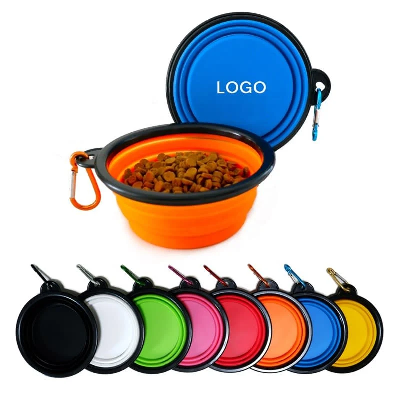 Custom Collapsible Silicone Pet Bowls 1