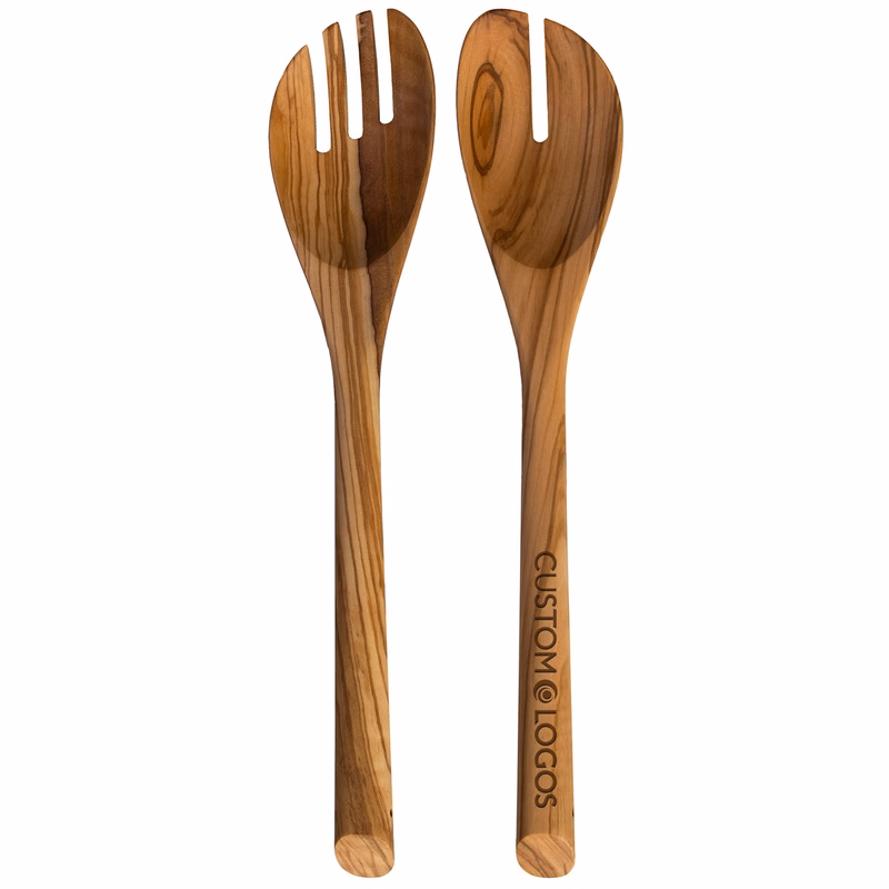 Rock & Branch® Olive Wood Salad Serving Set