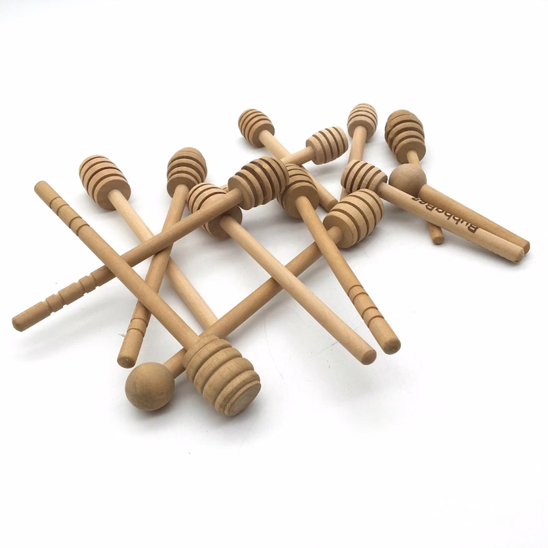 Wooden honey stirring stick