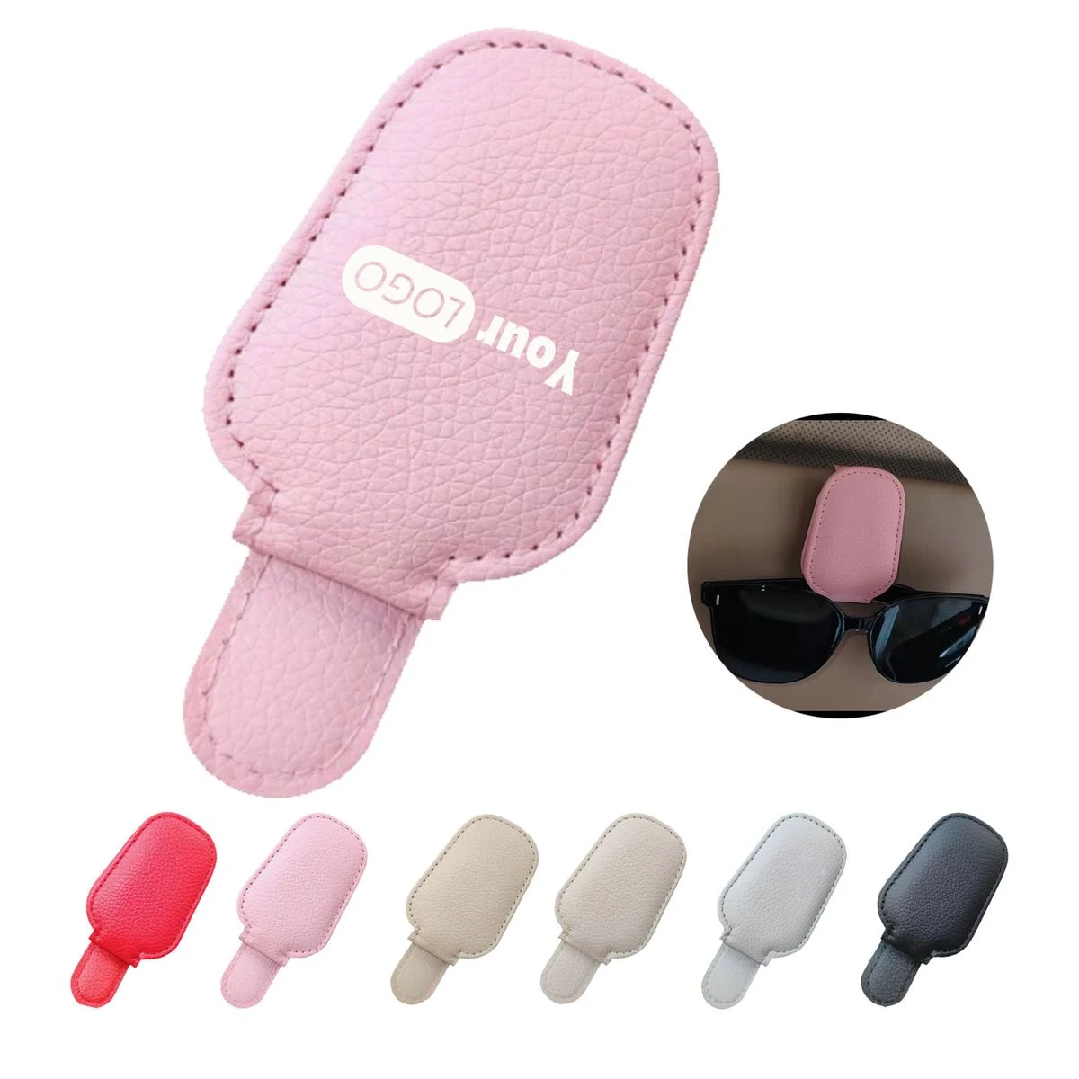 PU Car Sunglasses Clip 1