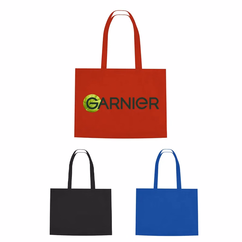 Custom Non Woven Shopper Tote Bag With Hook And Loop Closure