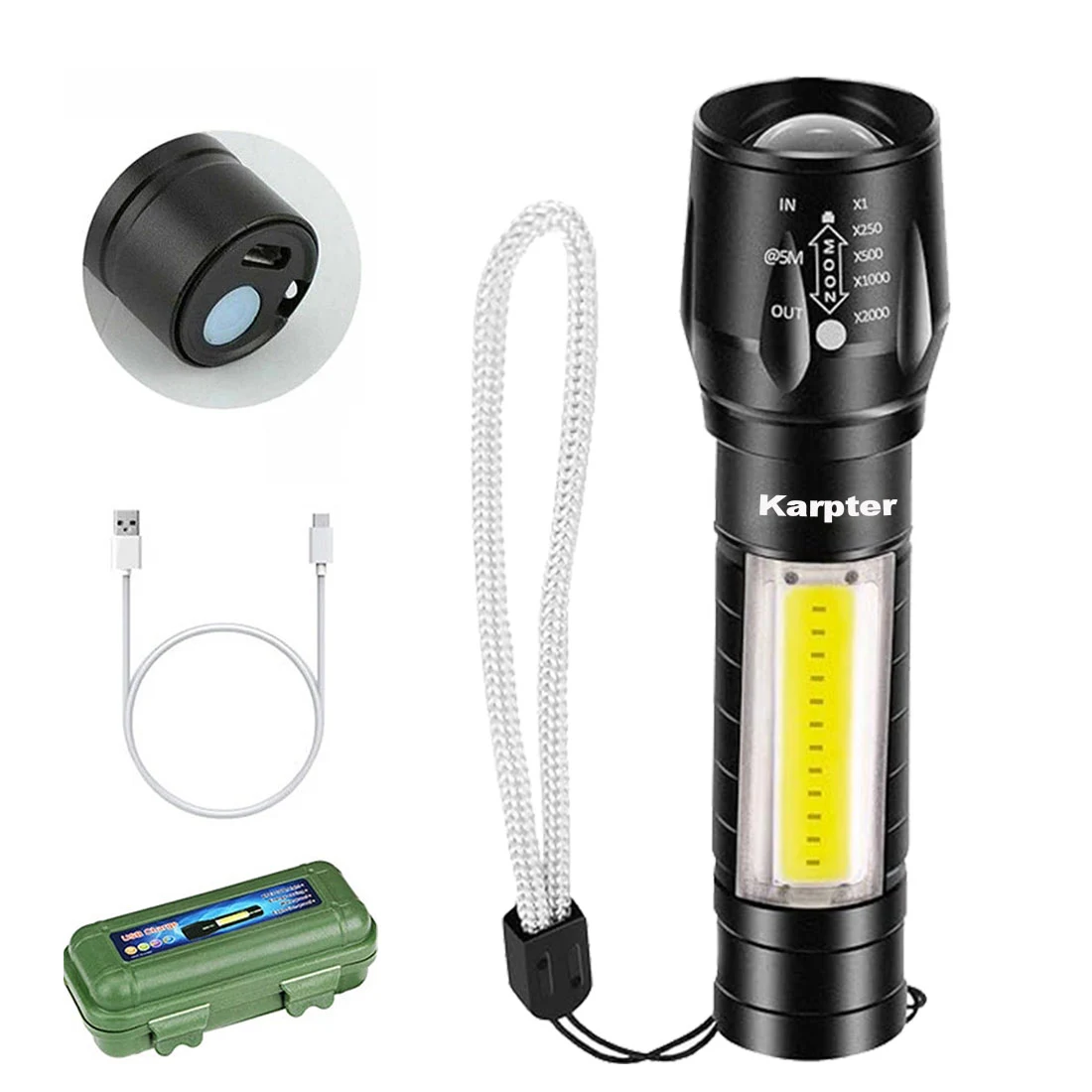 Mini Rechargeable Flash Light 1