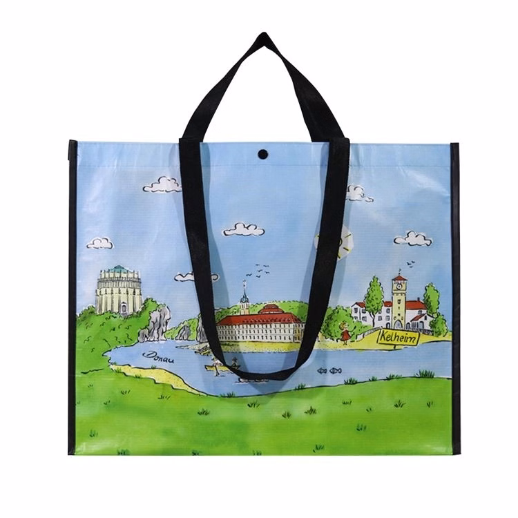 Full Color Printing RPET Carry Bag - 17.8" W x 15" W x 4.8"G