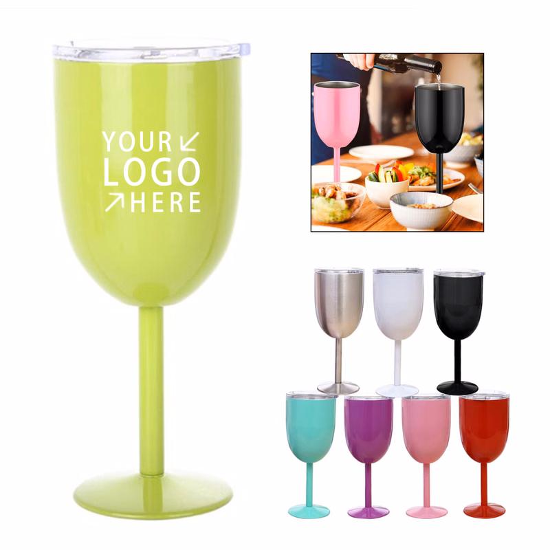 Stainless Steel Wine Glasses with Lid