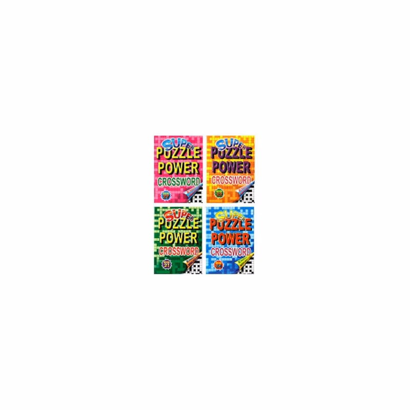 Super Puzzle Power Crossword Books - 64 pages Four Titles