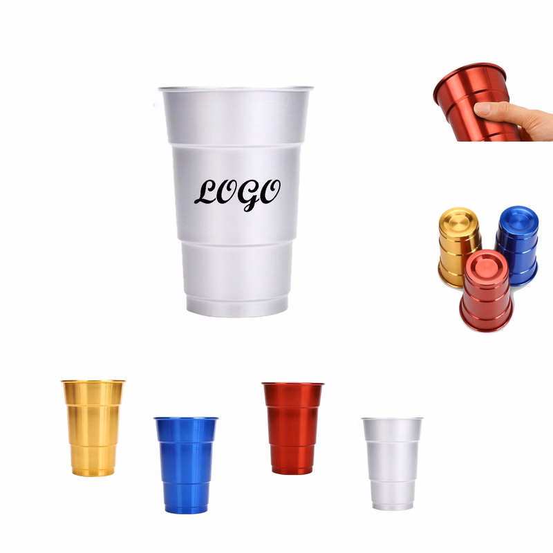 16Oz Aluminum Reusable Stadium Party Beer Cup