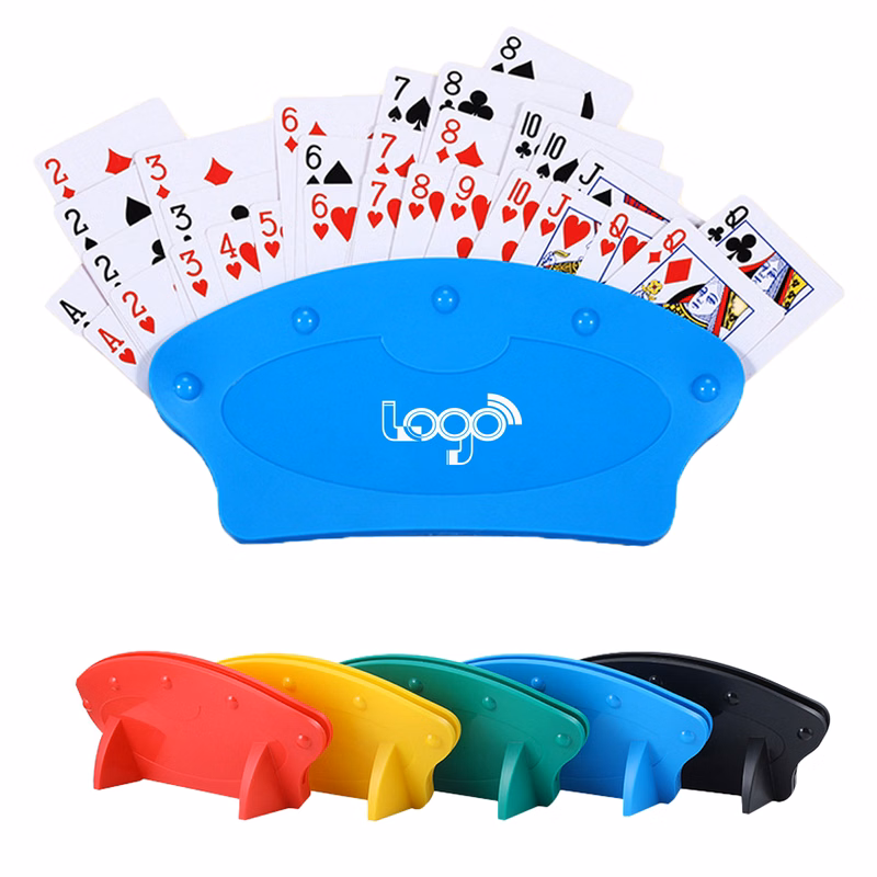 Multi-Colored Playing Card Holder in Fan Shape
