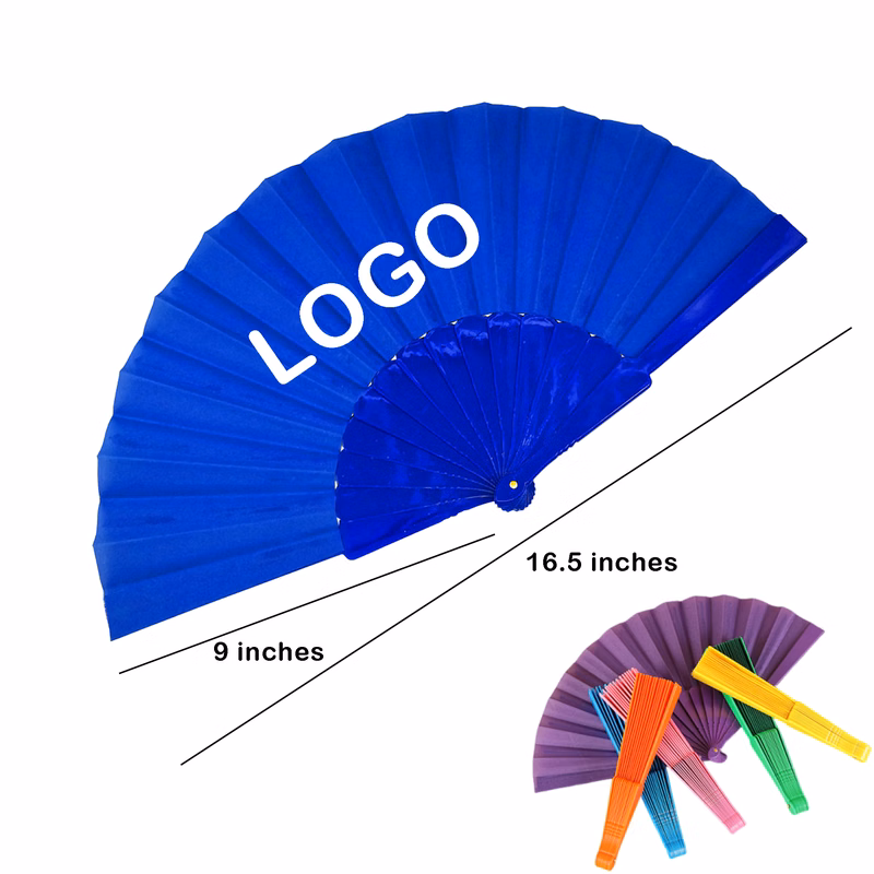 Customizable Logo Oxford Fabric 14-Rib Hand Fan