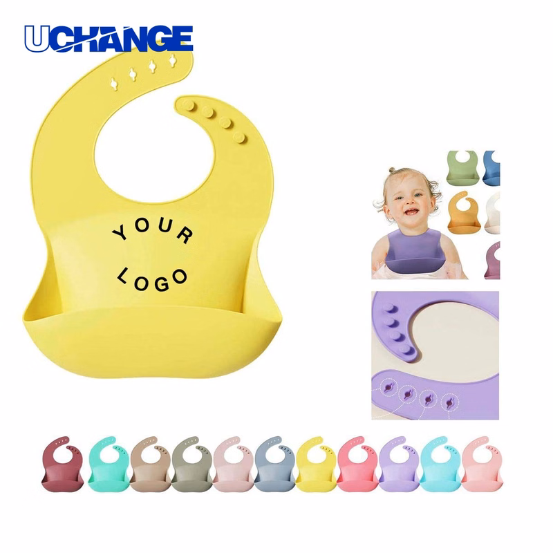 Soft Silicone Baby Bib for Toddlers and Infants for Feeding