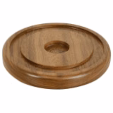 5 1/2" Walnut Brass Bell Base