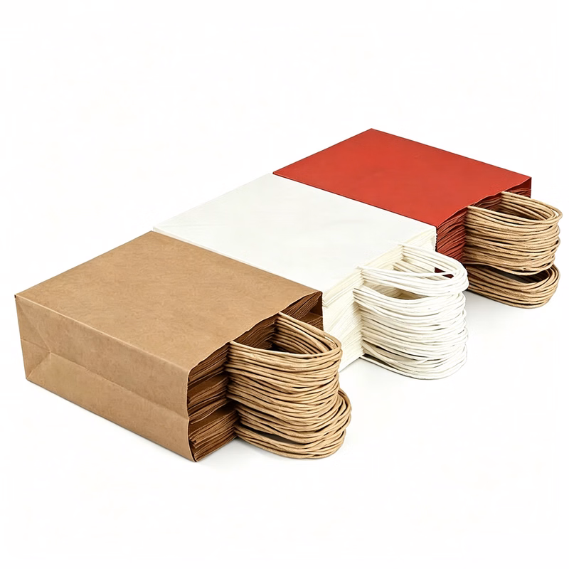 Thick Kraft Paper Tote Bag, Custom Packaging Bag