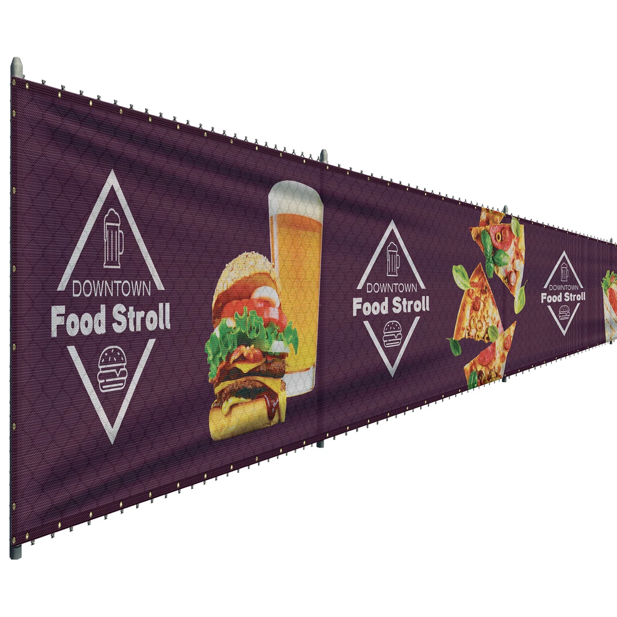 6' x 48' Premium Polyester Mesh Banner 1
