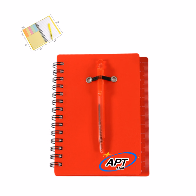 Steno Notepad With Pen And Sticky Notes