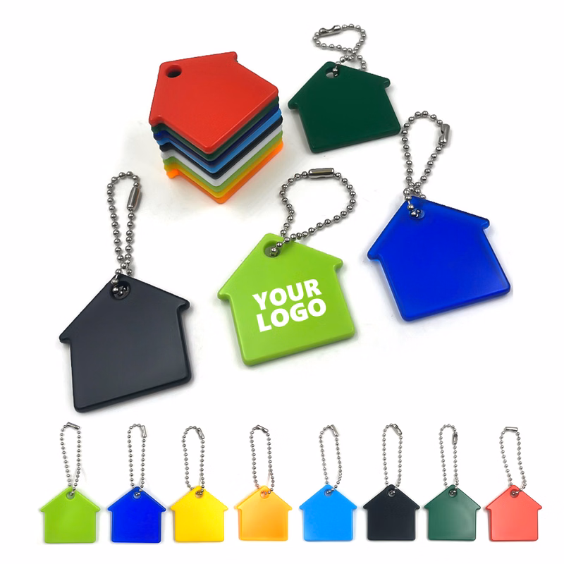 House Shaped Soft PVC Keychain