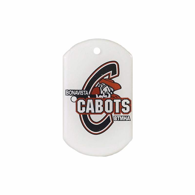 Dog Tag pendant with hole and no attachment (Double Sided)