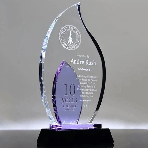 Customized Crystal Flame Award Trophy 1