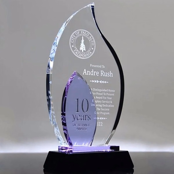 Customized Crystal Flame Award Trophy