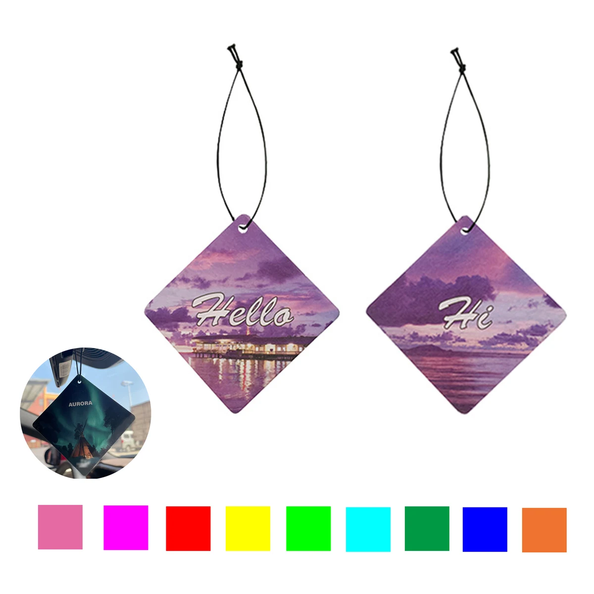 Custom Full Color Printed Air Freshener 1