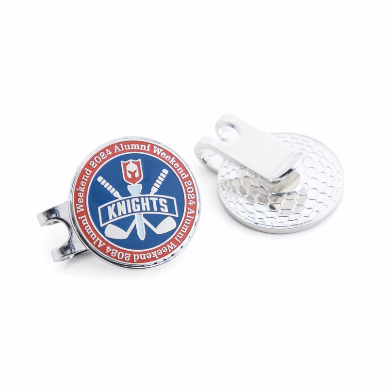 Golf Ball Markers with Hat Clip