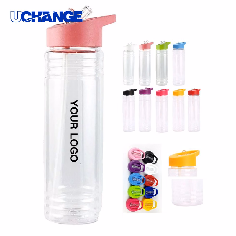 Straw Bottle Drinkware 9.6 Inch for Gym or Events