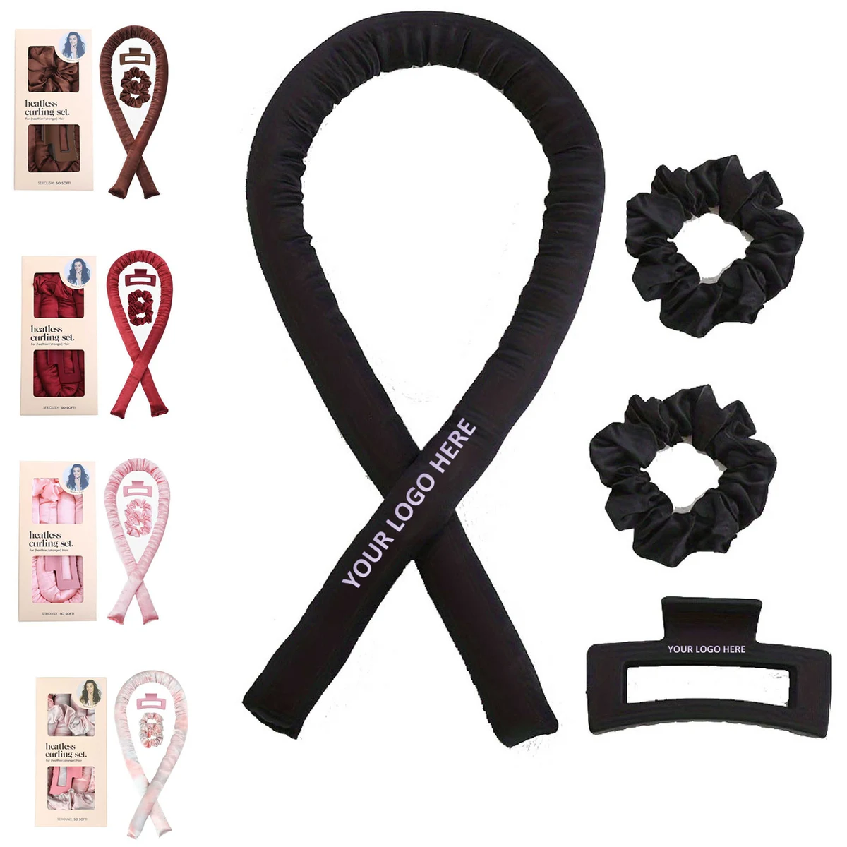 Satin Heatless Curling Set 1