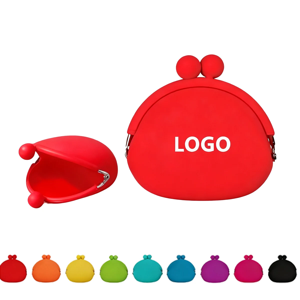 Fashion Candy Color Silicone Coin Purse Waterproof Jelly Earphone Bag 1