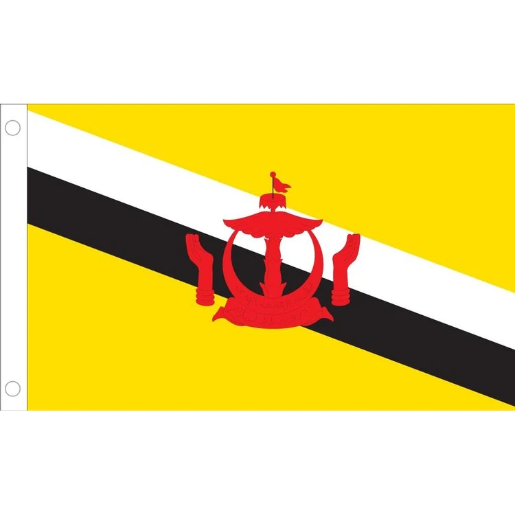 Brunei Flag - 3' x 5' - Nylon 1