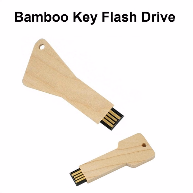 Bamboo Key Flash Drive / USB - 128 MB