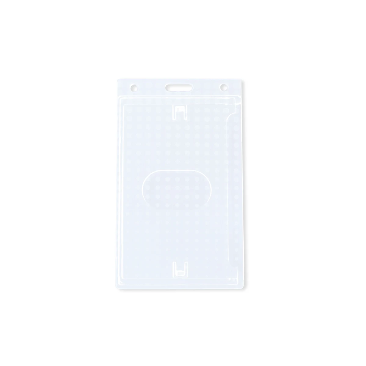 2.45" W x 4.18" H - Vertical Rigid Card Holder (Blank) 1