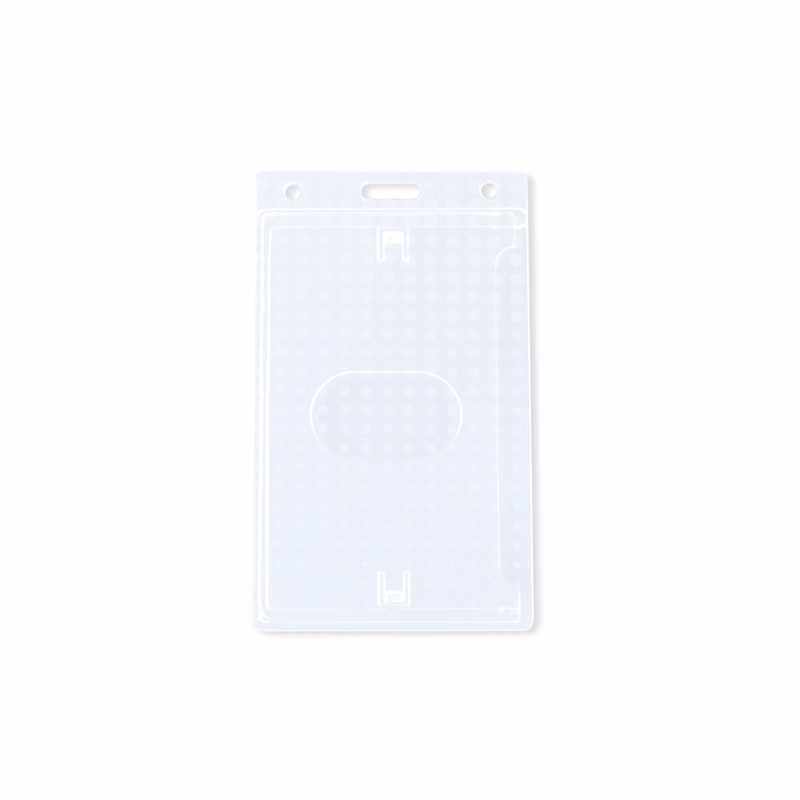 2.45" W x 4.18" H - Vertical Rigid Card Holder (Blank)