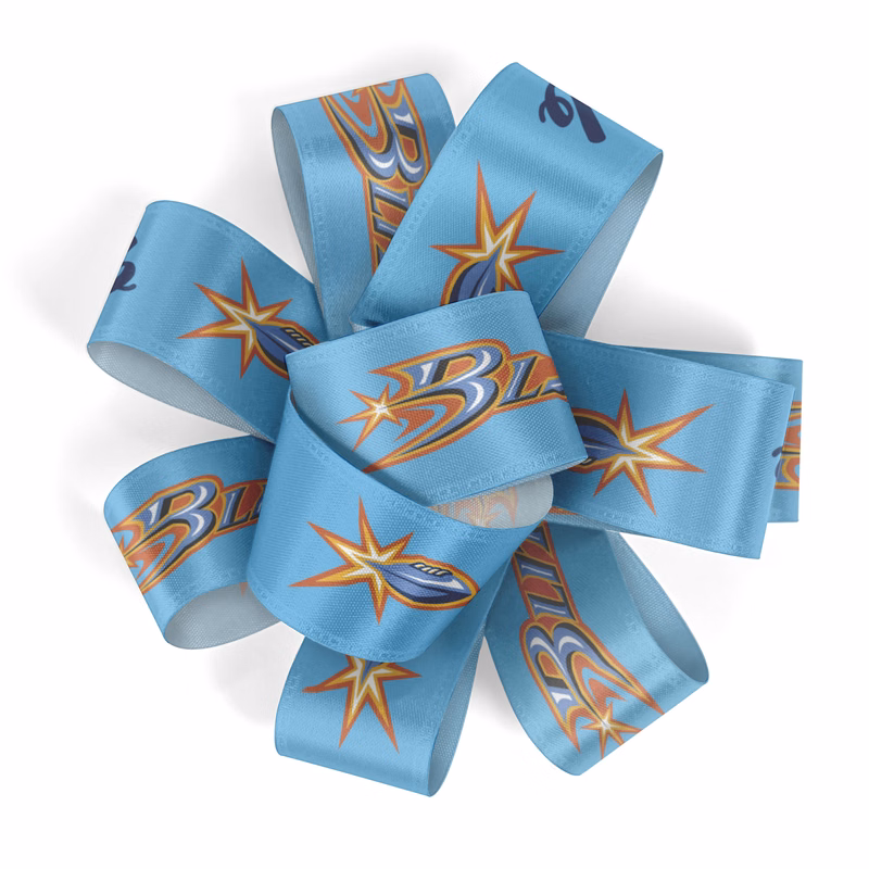 1" Badge Satin Bow - Sublimation 