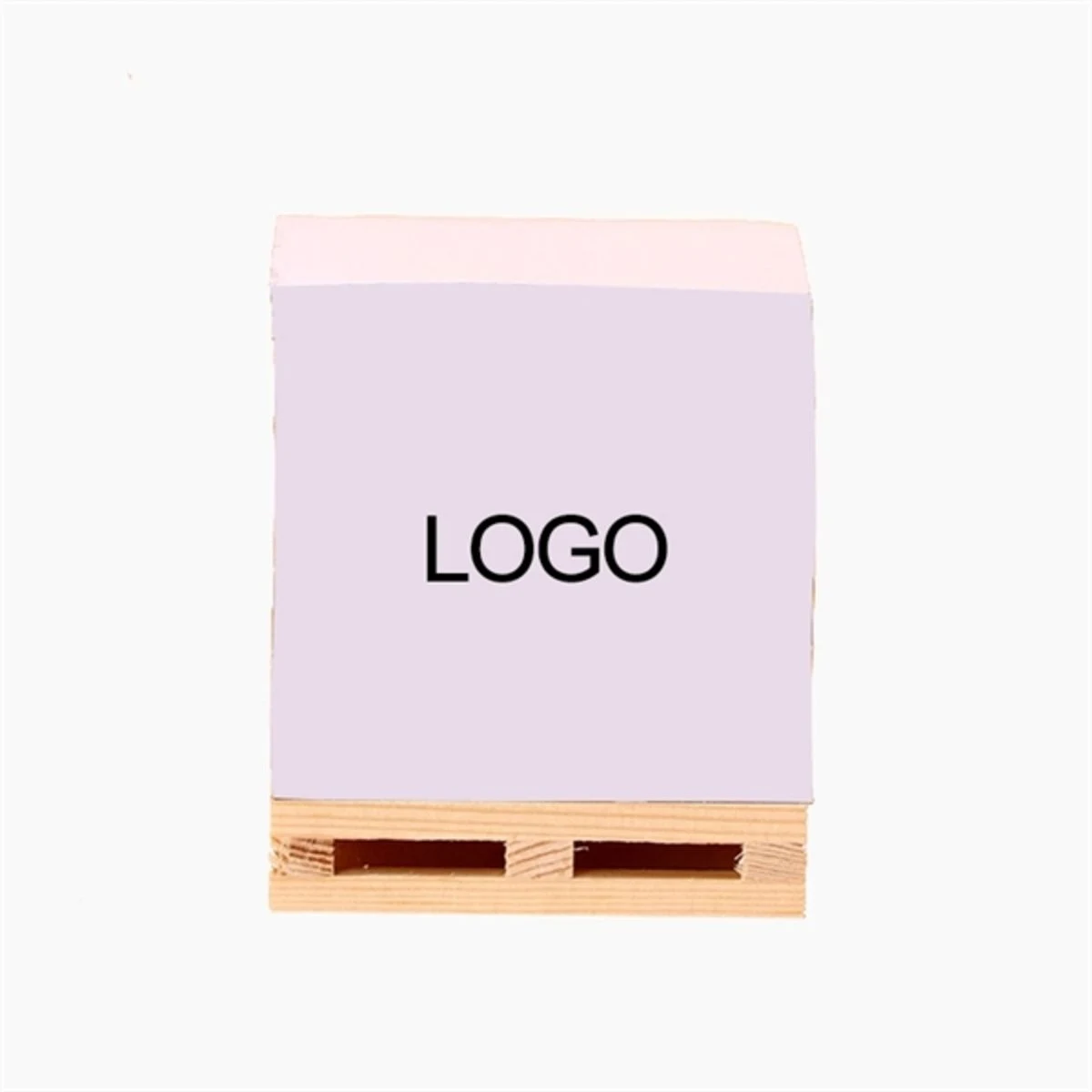 Sticky Note Cube with Wood Pallet 1