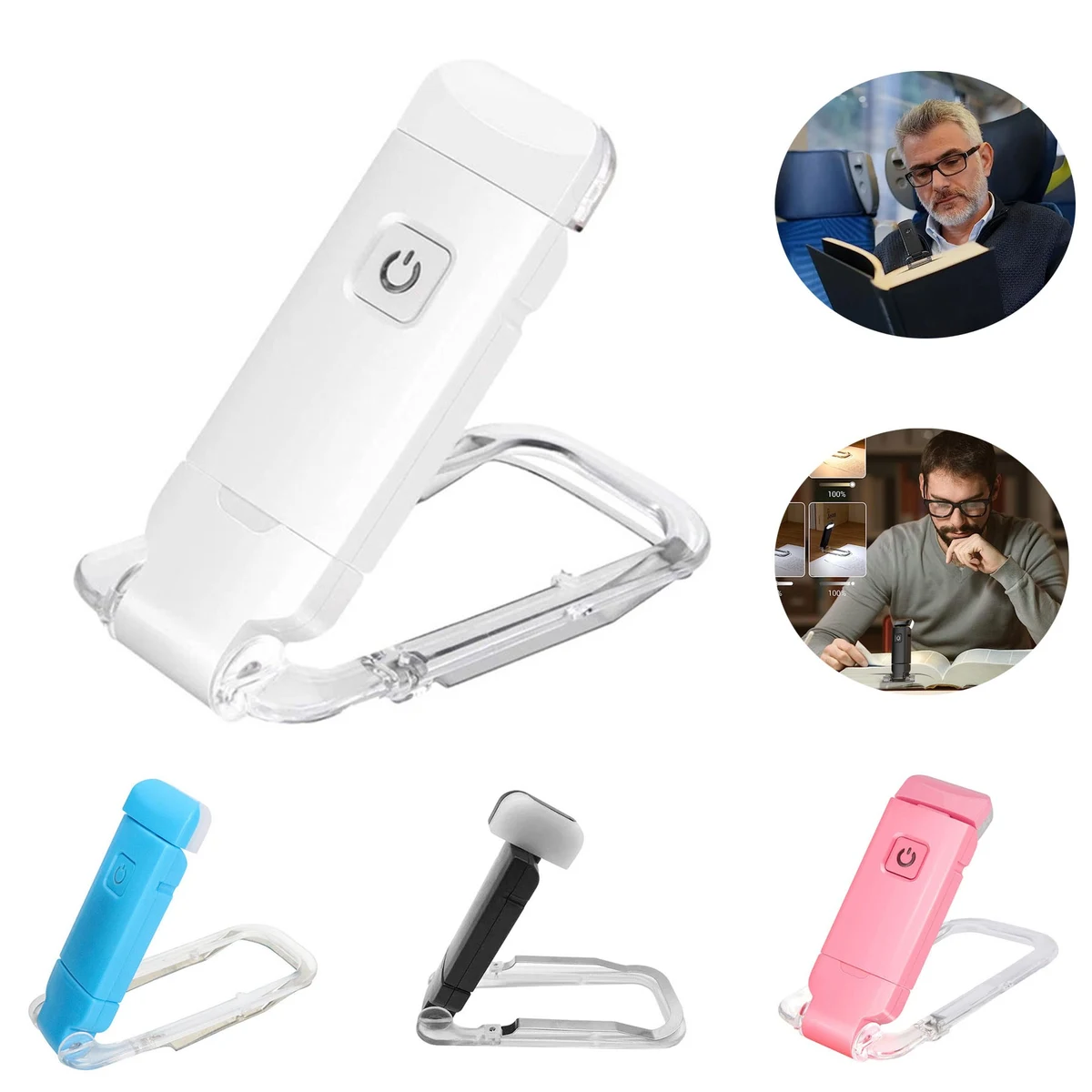 USB Rechargeable Portable Bookmark Lamp Book Light 1