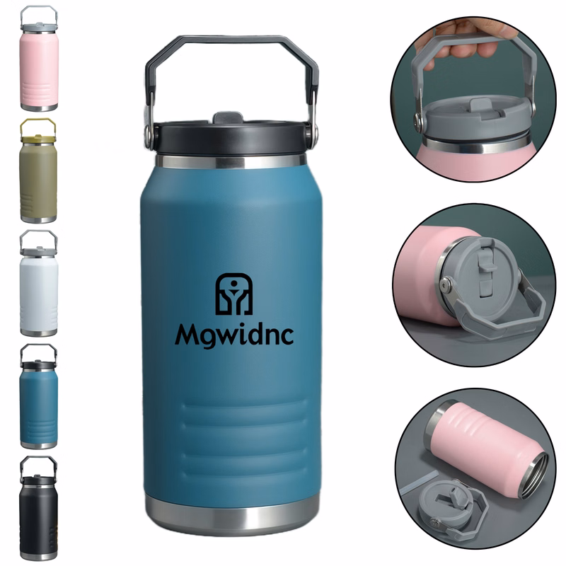 304 Stainless Steel 34oz Large Capacity Tumbler with Handle