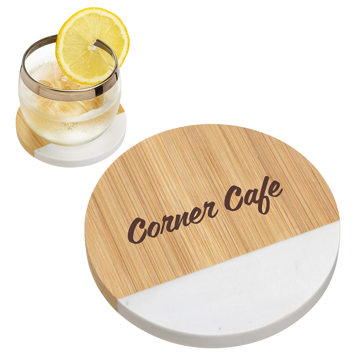 Bamboo/Marble Combo Coaster 1