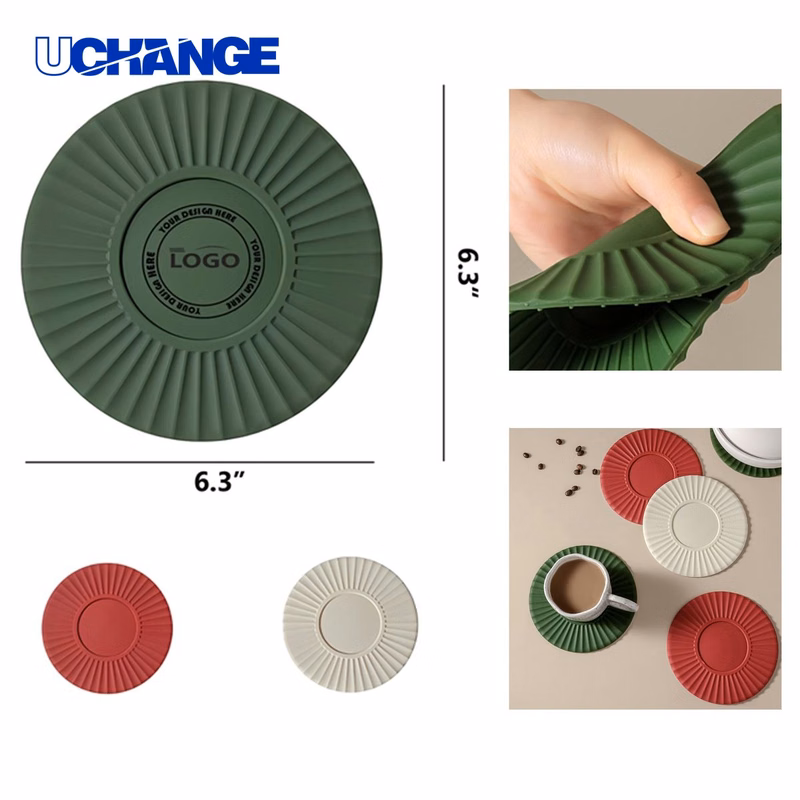 Functional Heat Resistant Silicone Non-Slip Coaster Mat