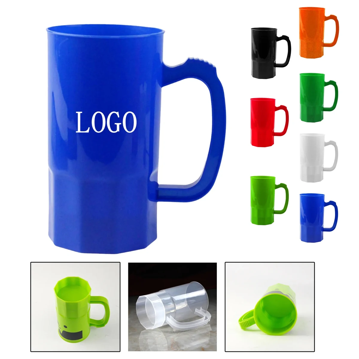 Stackable Plastic Beer Cup 22oz 1