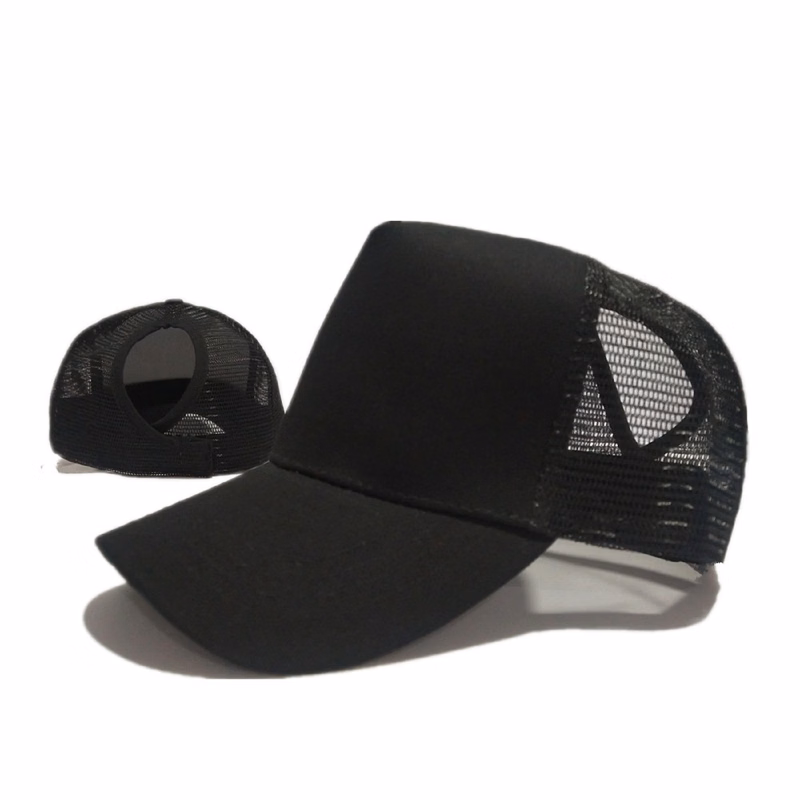 Horsetail Baseball Cap with Mesh
