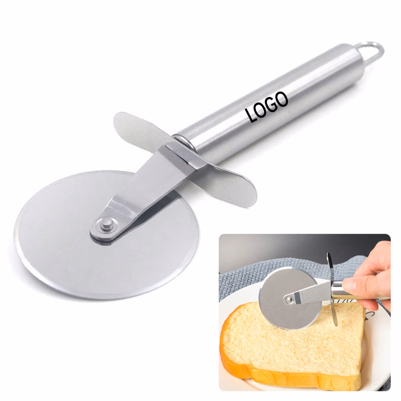 Stainless Steel Pizza Cutter With Finger Guard