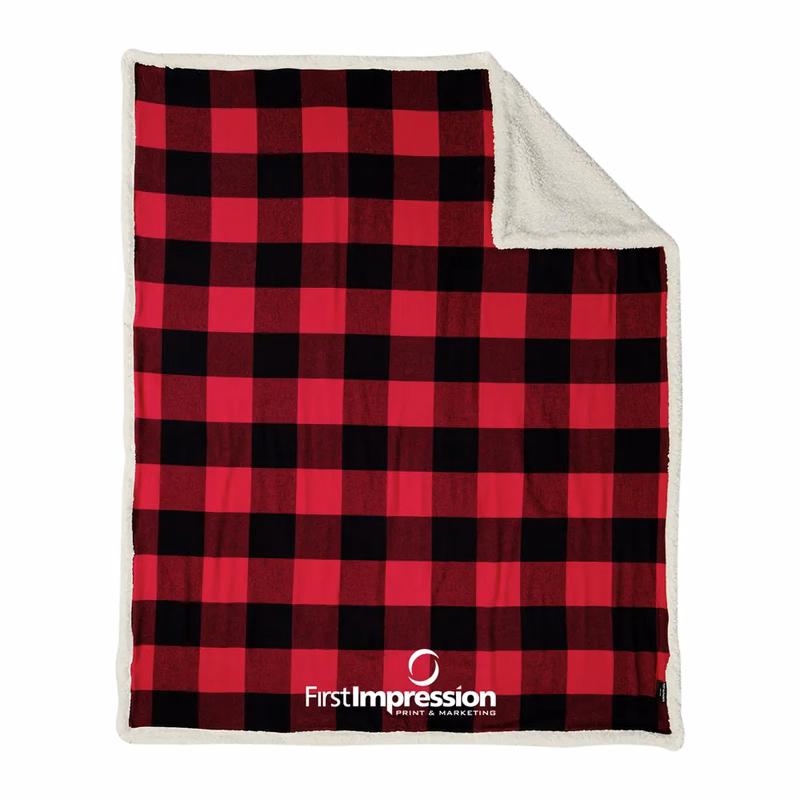 Port Authority Flannel Sherpa Blanket