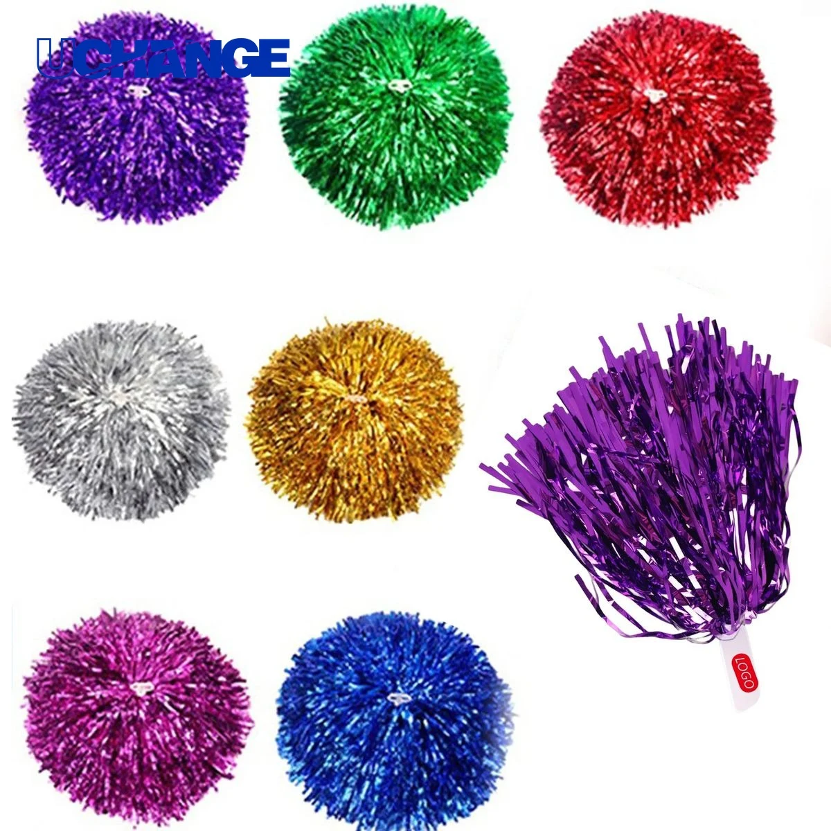Metallic Cheerleader Pom Accessory for Squads 1